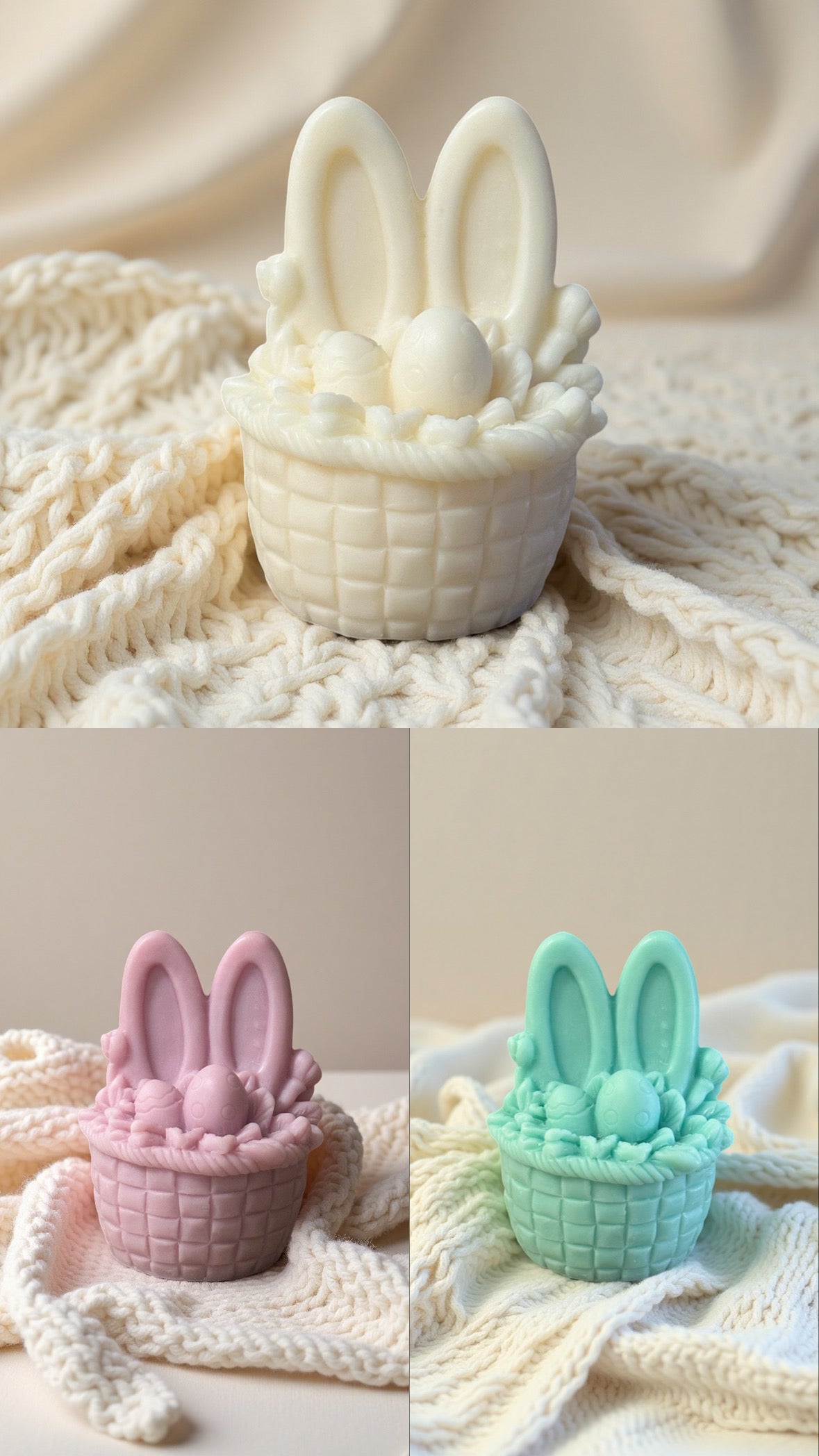 Bougie Panier Lapin