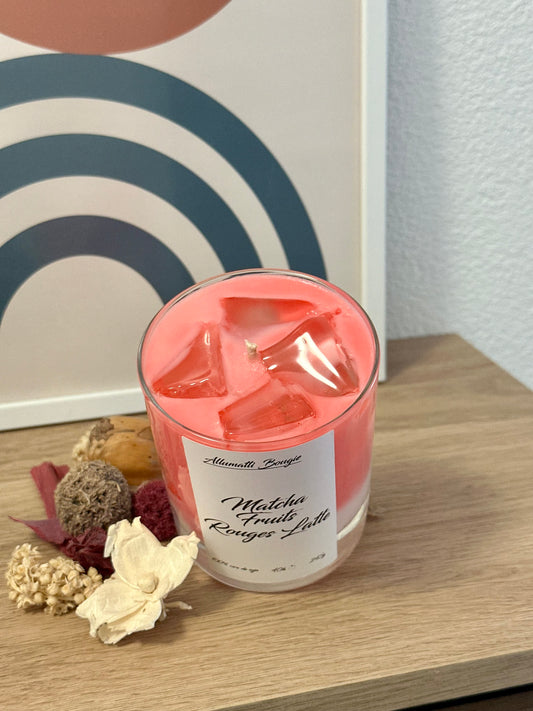 Matcha Fruits Rouges Latte