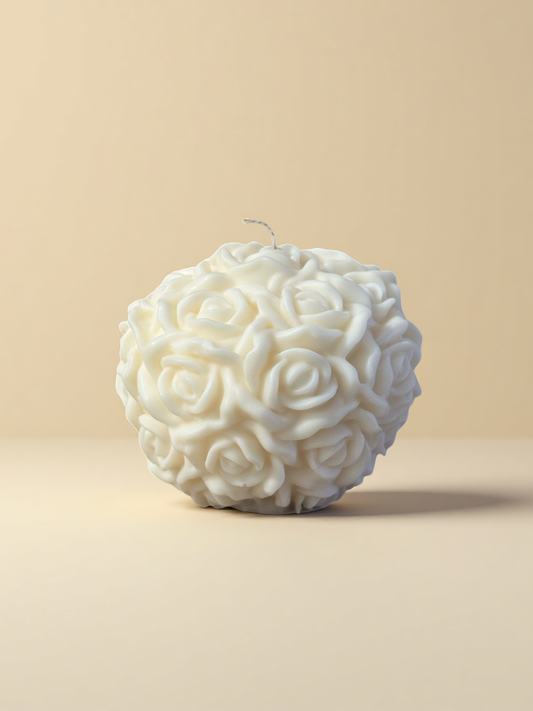Bougie Boule Fleur, parfum aux choix